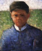 The Little Peasant in Blue Georges Seurat